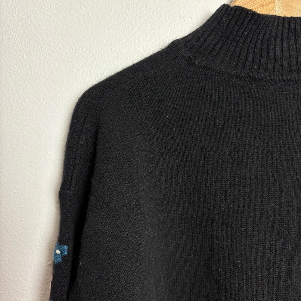 French Connection Tilda‎ Embroidery Mock Neck Sweater Size  Small - Picture 12 of 14